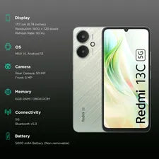 Redmi 13C 5G 6Gb Ram 128Gb Startrail Green